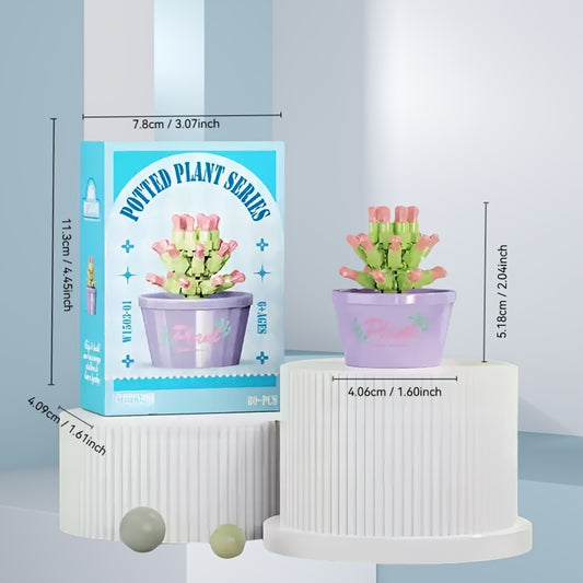 12pcs Flower Building Set Small Particle Blocks