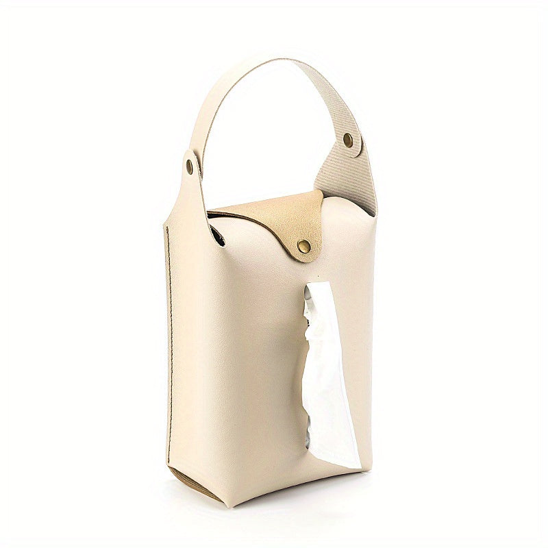 Car Tissue Bag Leather Storage Box