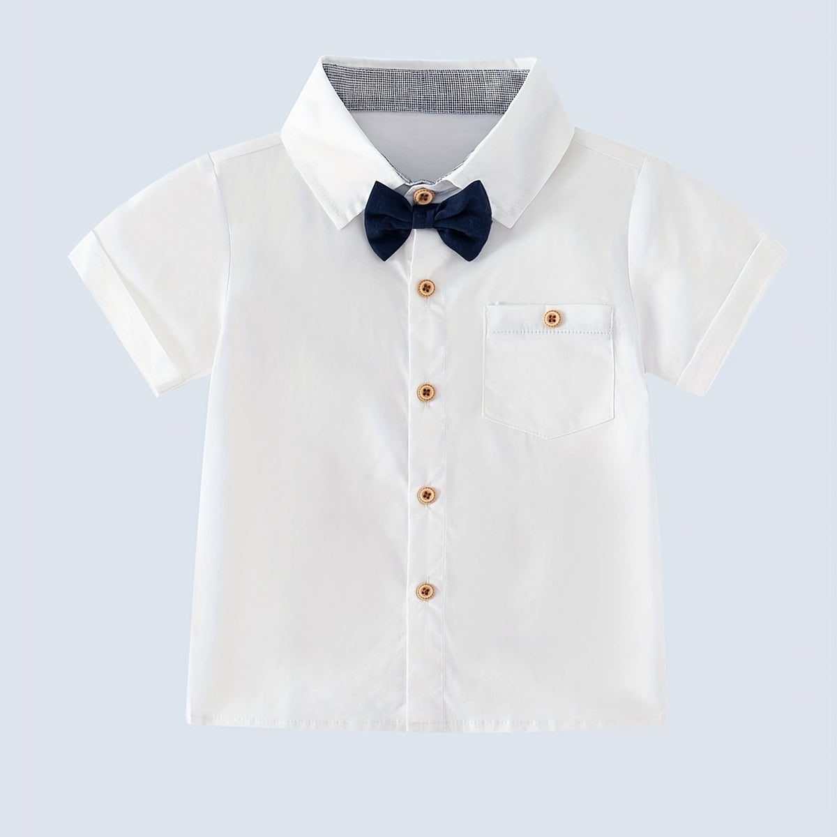 Boys Formal Short Sleeve Lapel Shirt
