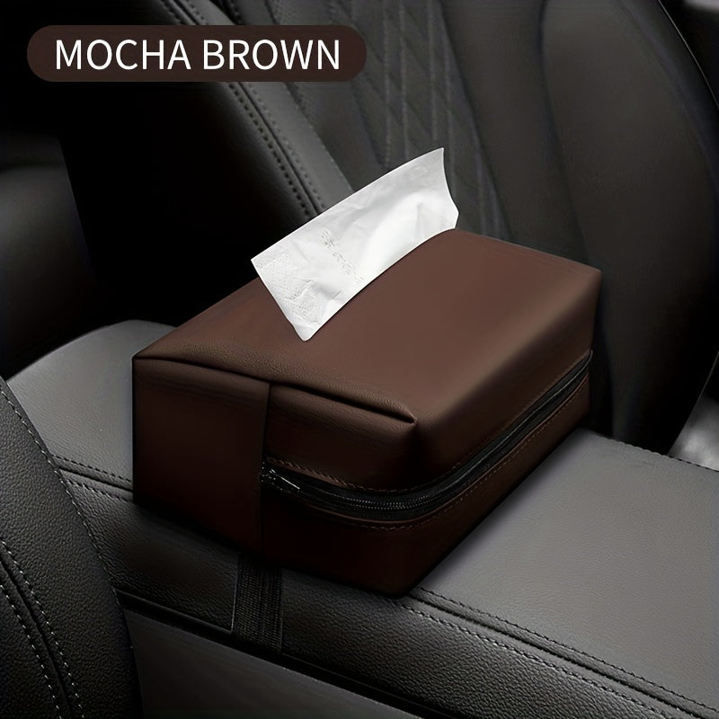 Car Tissue Box Seat Back Napkin Bag Armrest Box