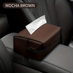 Car Tissue Box Seat Back Napkin Bag Armrest Box