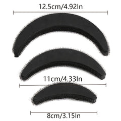 3pcs Women's Hair Volume Styling Tools Puff Dressing Base Bun Poof