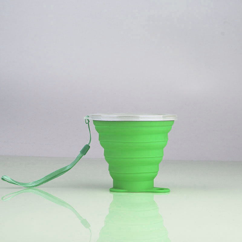 Collapsible Silicone Travel Cup with Lid