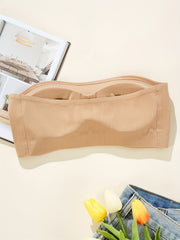 Soft Seamless Bandeau Bra Stretchy Everyday Lingerie Women's Underwear