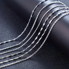 S925 Men's Hip Hop Sterling Silver Necklace Chain Variety