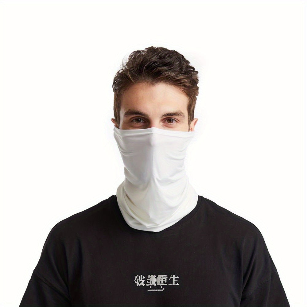 Elastic Breathable Neck Gaiter Tube Men Scarf Half Face Cover Bandana Headwear