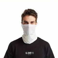 Elastic Breathable Neck Gaiter Tube Men Scarf Half Face Cover Bandana Headwear