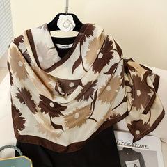 Bohemia Print Cotton Linen Scarf Geometric Flower Tassel Shawl