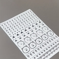 Cute Bear Sticker - Self Adhesive Decorative Transfer
