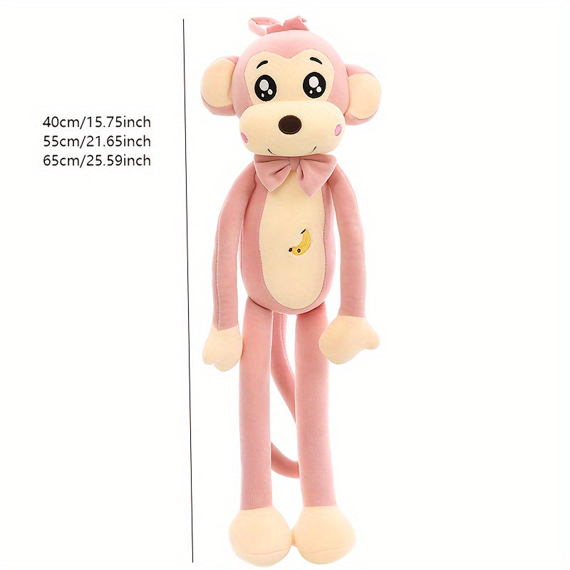 Plush Monkey Stuffed Animal Doll For Play & Decor