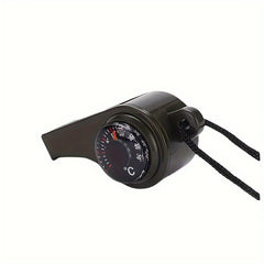 3 In 1 Survival Whistle with Thermometer Compass for Camping Hiking
