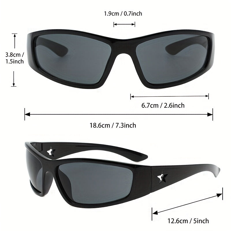 Y2K Full Wrap Around Sunglasses UV400 Sun Shades