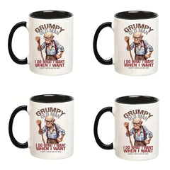 Angry Old Man Quotes Vinyl Stickers - Waterproof Cartoon