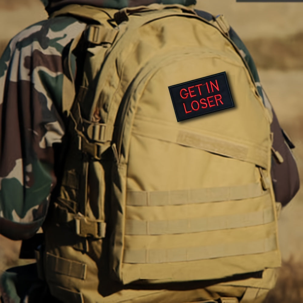 Get In Loser Embroidered Morale Patches With Hook And Loop