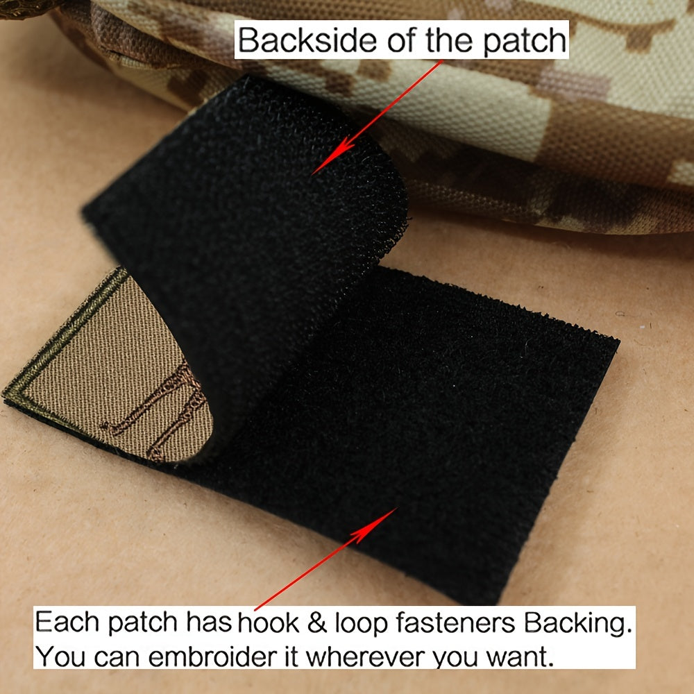 Funny Embroidered Morale Patches w/ Hook & Loop for Caps Uniforms Vests