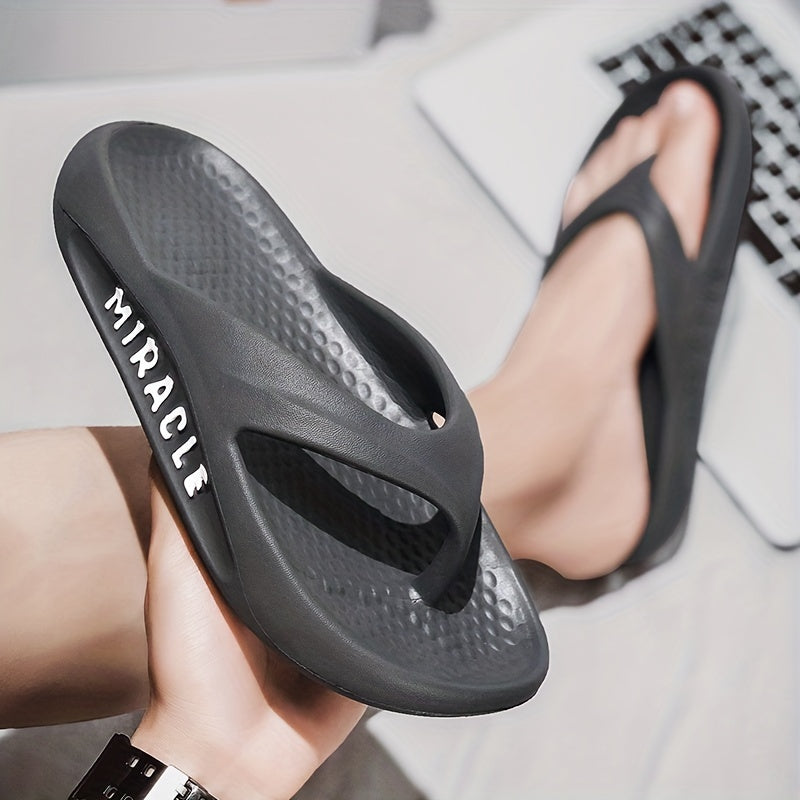 Men's Soft Thong Sandals Casual Non Slip Flip flops Shoes Toe Post Slides