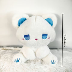 2pcs Cuddly Emoticon Plush Dolls Mixed Colors Soft Textured Stuffed Animals
