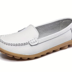 Women's Solid Slip On Loafers Comfortable Flats
