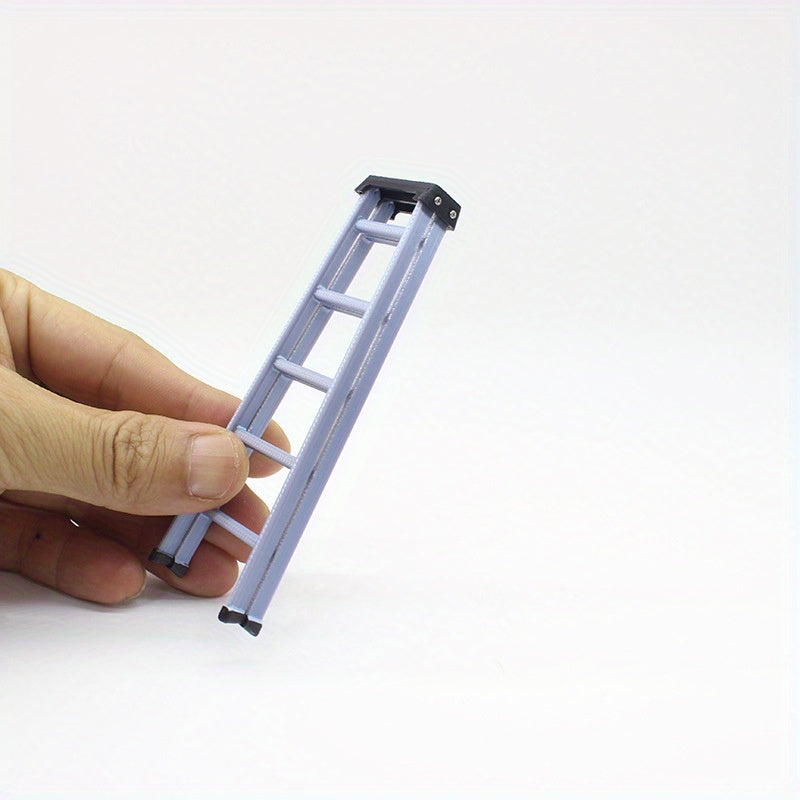 1:12 Scale Dollhouse Ladder Accessory Light Gray Plastic Decor Model