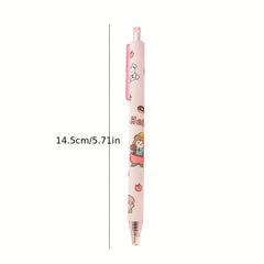 6 Pcs 0.5mm Tea Princess Gel Pen Set