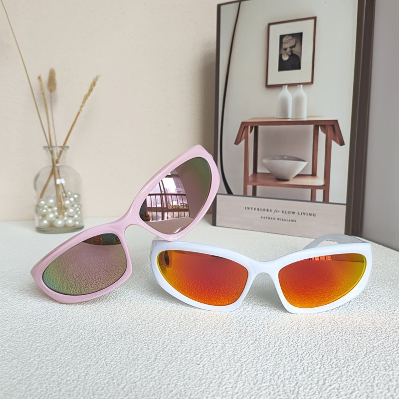 Cyberpunk Sunglasses Goggles Women Y2K Shades Eyeglasses UV400