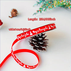 1pc 46m Christmas Ribbon Red Green Satin Ribbon For Crafts Gift Wrapping