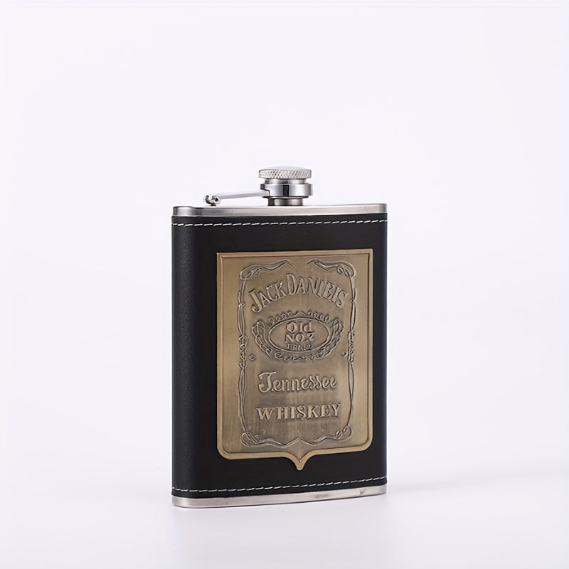 8oz Stainless Steel Square Flask - Perfect Gift for Family Friends and Christmas