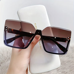 Oversized Ombre Lens Sunglasses UV400
