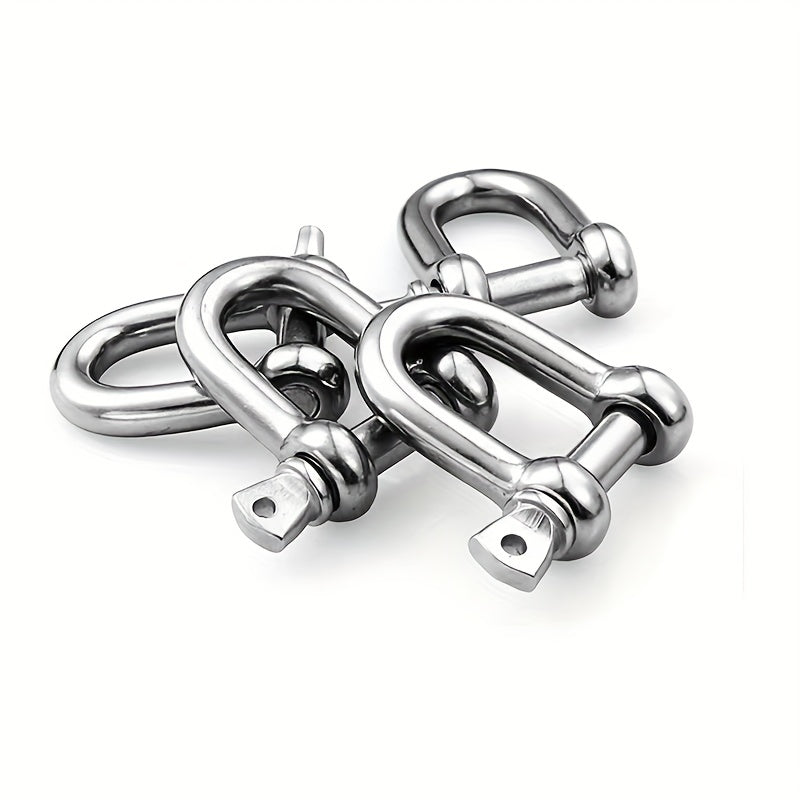 Stainless Steel D Shape Bow Load Shackle M4 12 7 81 M5 7 62