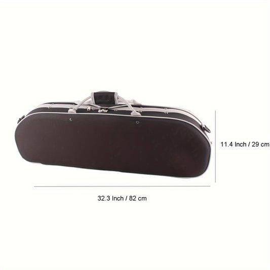 4/4 Violin Case Bag Box High Storage Flannel Built-in Hygrometer