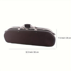 4/4 Violin Case Bag Box High Storage Flannel Built-in Hygrometer
