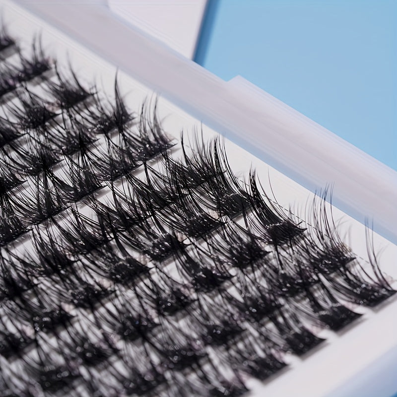 144 Mini Lash Clusters Soft Natural Look 10-14mm DIY Eyelash Extensions
