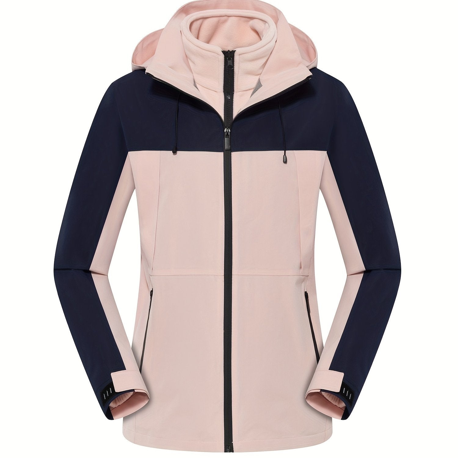 3-In-1 Waterproof Zipper Pocket Women's Outdoor Sports Jacket