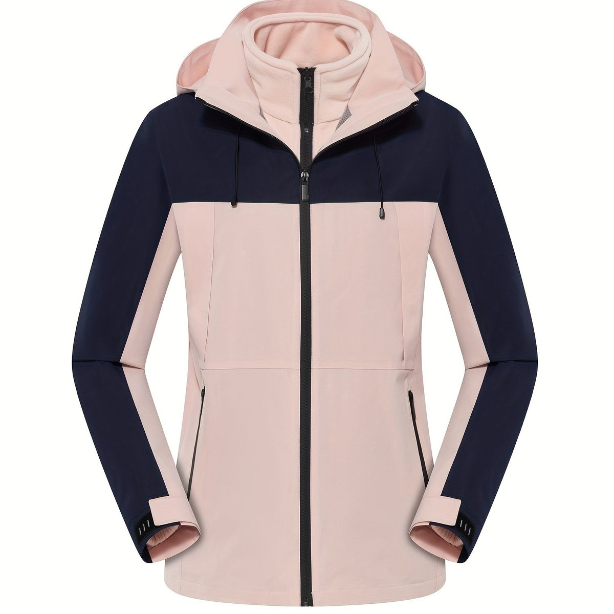 3-In-1 Waterproof Zipper Pocket Women's Outdoor Sports Jacket