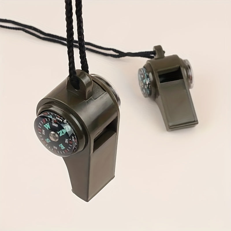 3 In 1 Whistle with Waterproof Thermometer for Outdoor Camping