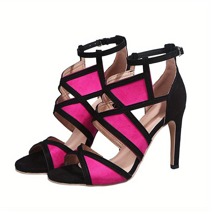 Women's High Heel Sandals Sexy Ankle Strap Stiletto Heels