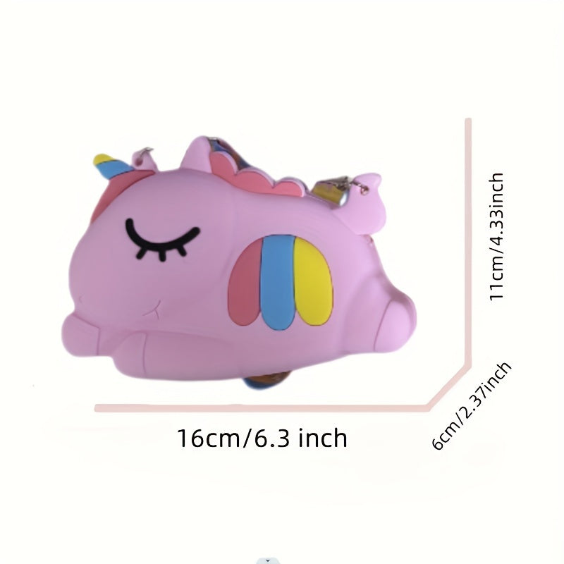 Silicone Keychain Wallet Fidget Toy Crossbody Bag