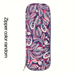 Knitting Needle Case Organizer Storage Bag Zipper for Straight Needles Up To 40