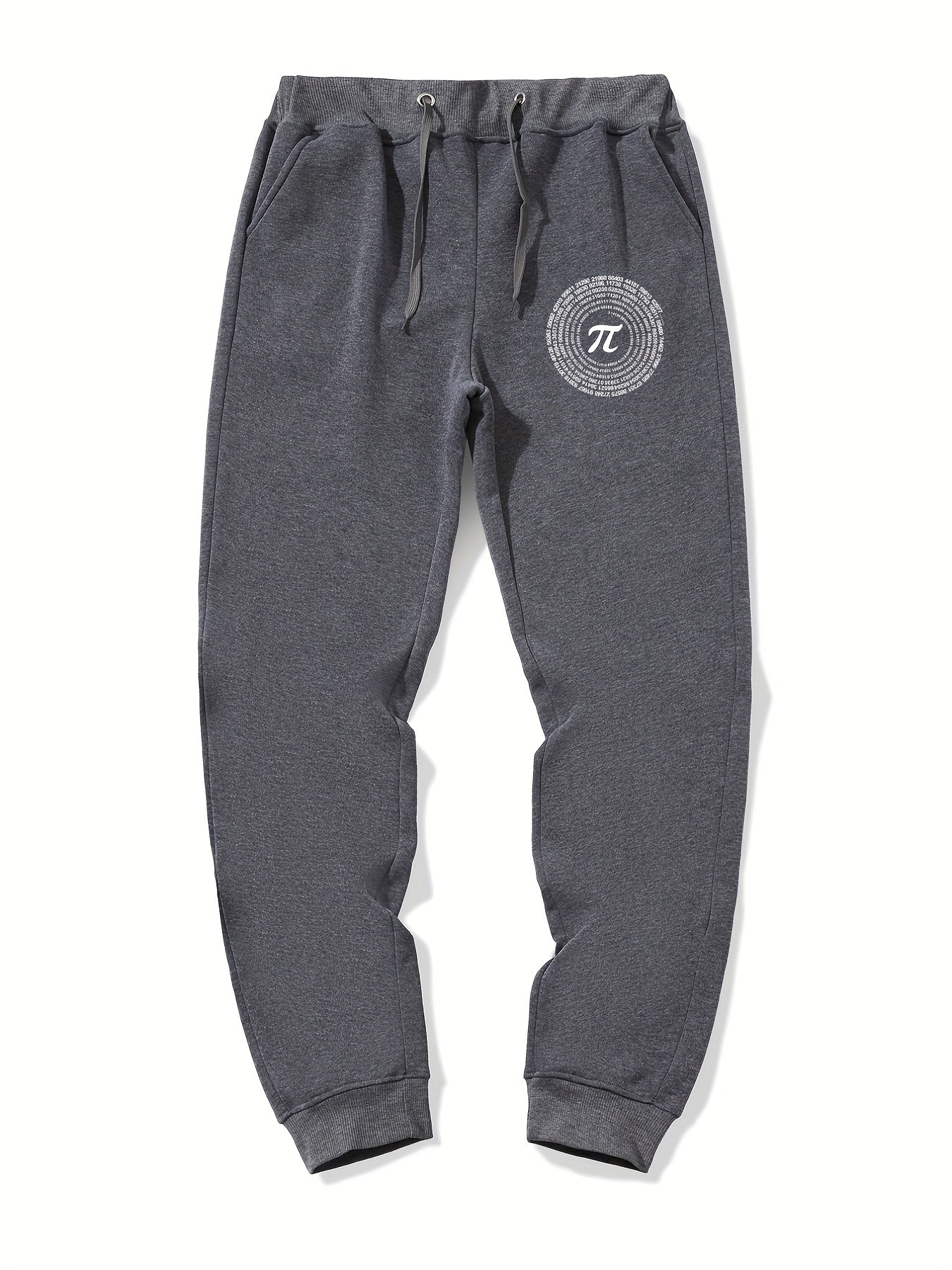 Deer Pattern Graphic Drawstring Joggers Men's Sweatpants