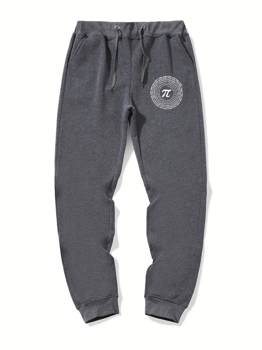 Deer Pattern Graphic Drawstring Joggers Men's Sweatpants