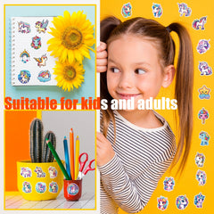 50pcs Unicorn Stickers Waterproof Vinyl Stickers For Water Bottles Pack