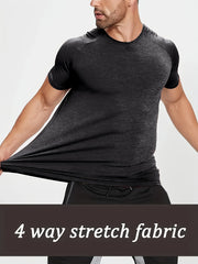 Men's Stretch Quick Dry Fitness T-shirt Summer Gift
