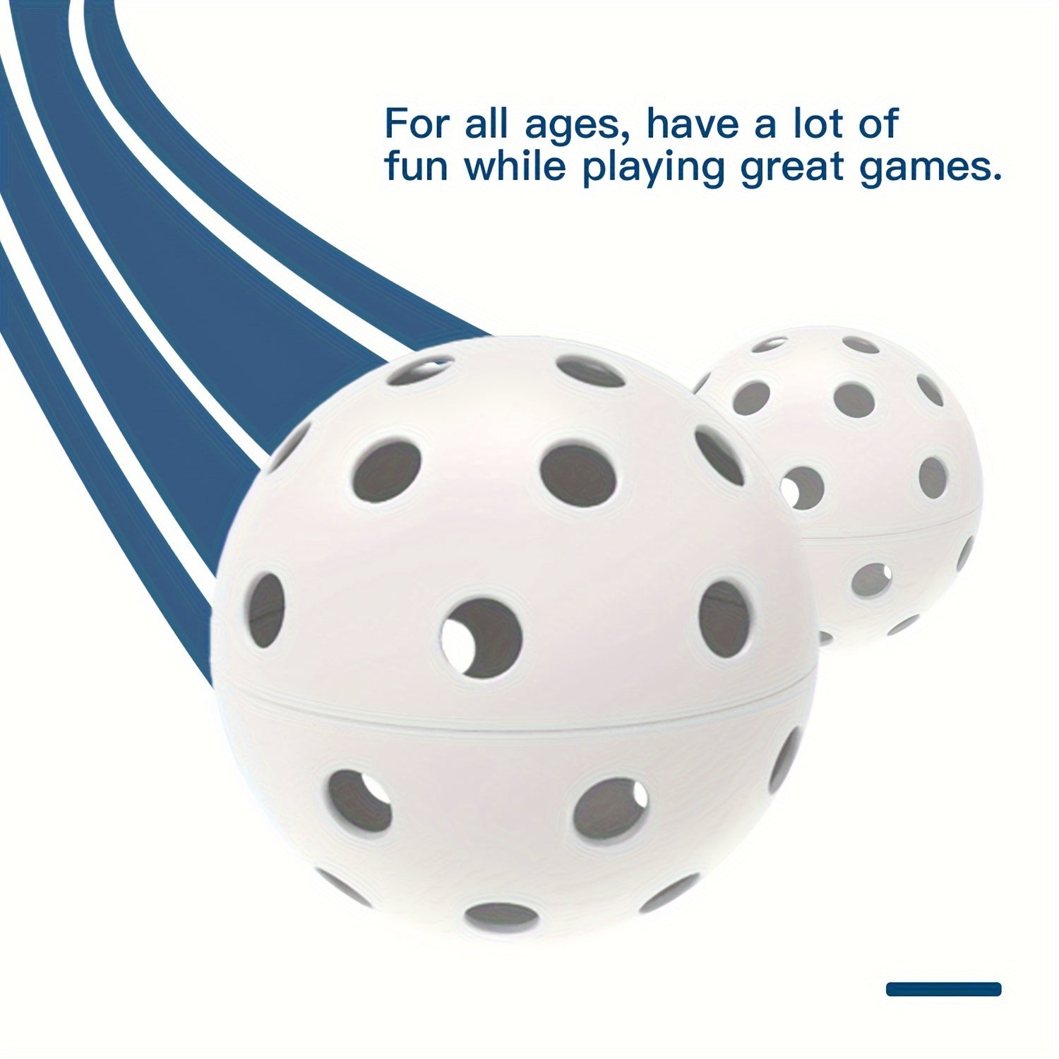 6pcs Outdoor Pickleballs High Bouncy & Durable