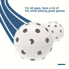 6pcs Outdoor Pickleballs High Bouncy & Durable