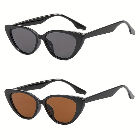Y2K Cat Eye Sunglasses Retro Vintage UV400 Sun Shades Glasses