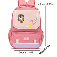 Kids Cartoon Schoolbag - Large Capacity Backpack