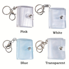 Men's Mini Photo Album Keychain 1 Inch 2 Inch Photo Storage Book