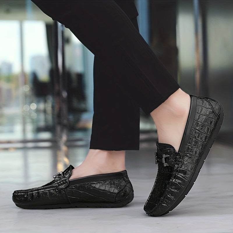 Women's Metal Buckle Flat Loafers Slip On Walking Shoes