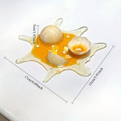 April Fool's Broken Eggs Phone Holder, Blown Milk Tea Spoof Toy