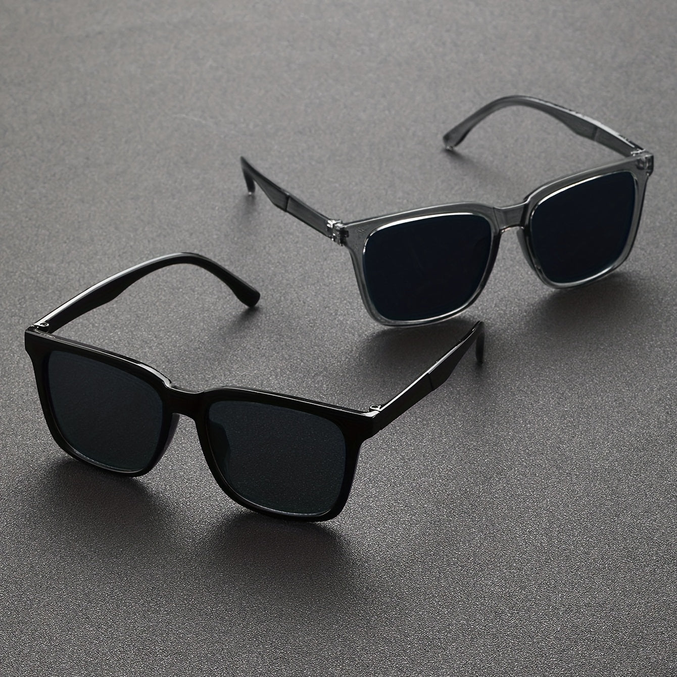 2pairs Large Frame Men's Sunglasses for Street Photography
